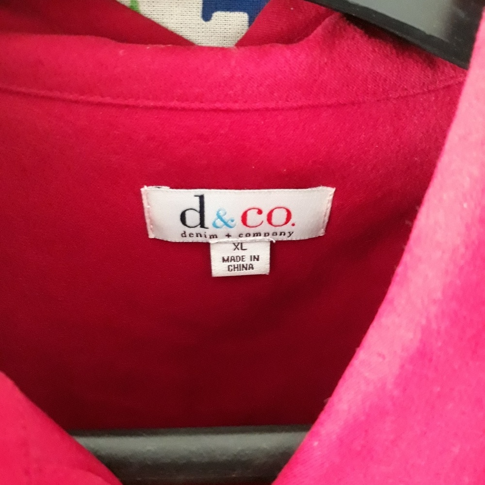 Red button down - Picture 2 of 2